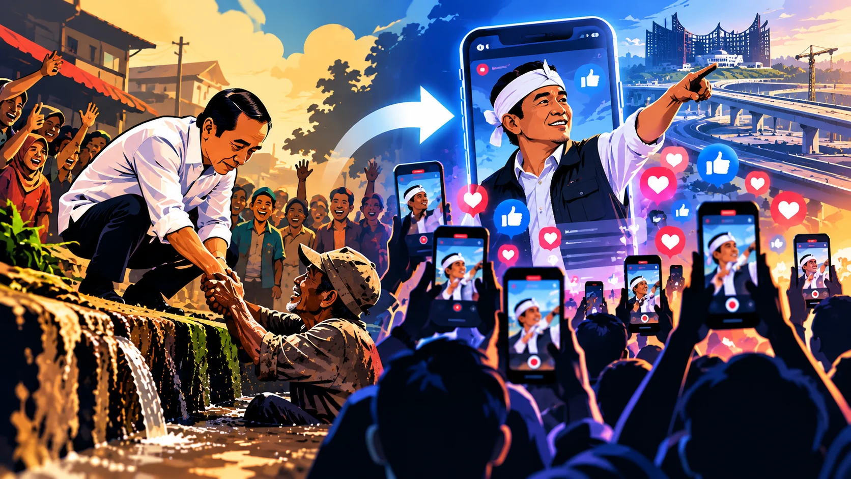 Dulu Blusukan, Kini Ngonten: Saat Citra Pemimpin Mengalahkan Masalah Rakyat