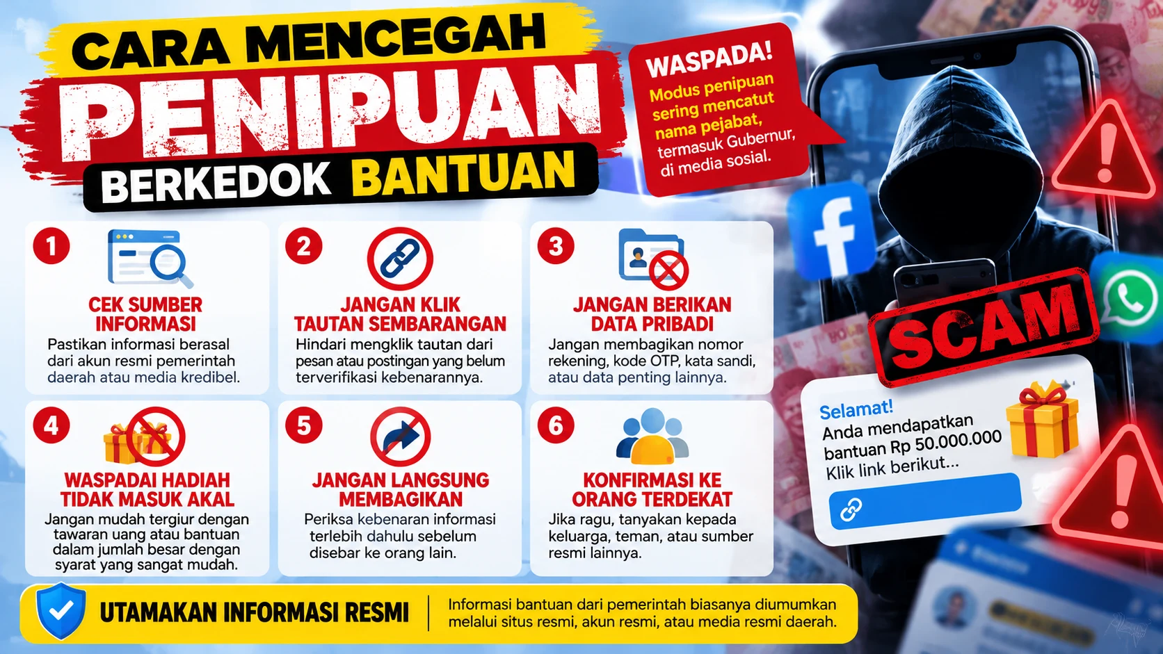 Waspada Penipuan Bantuan Palsu, AI Bisa Dimanfaatkan Pelaku