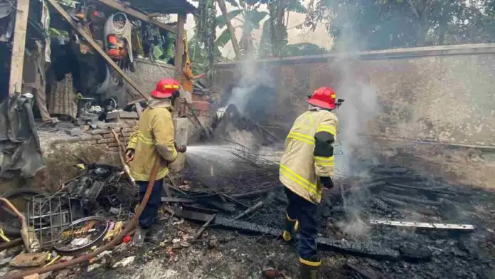 Gudang Bengkel dan Lahan Terbakar di Ciamis dalam Dua Hari